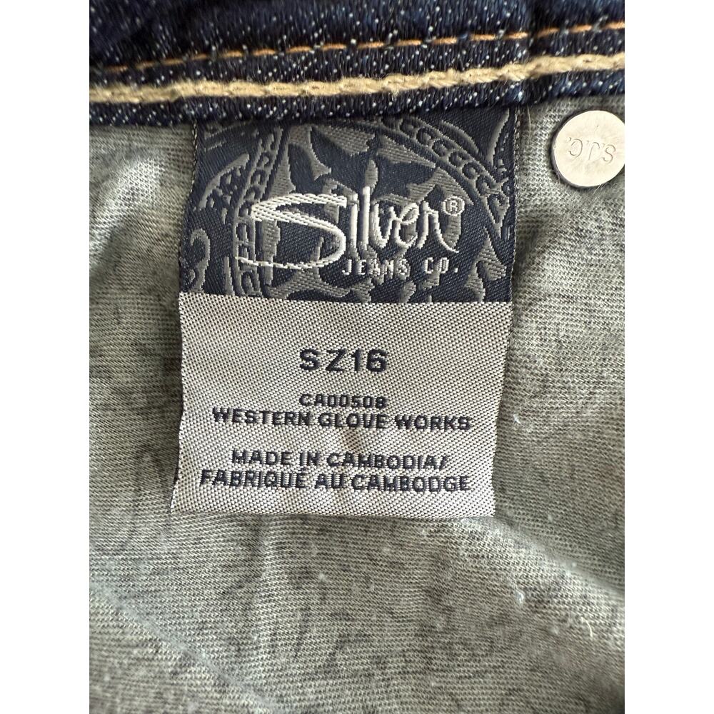 Silver Jeans Co Suki Mid Bermuda Denim Shorts, Size 16 - Picture 5 of 6